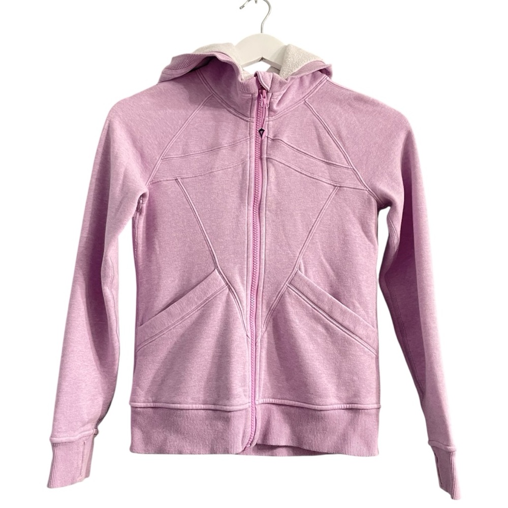 Ivivva purple Kids zip up Hoodie jacket size 8